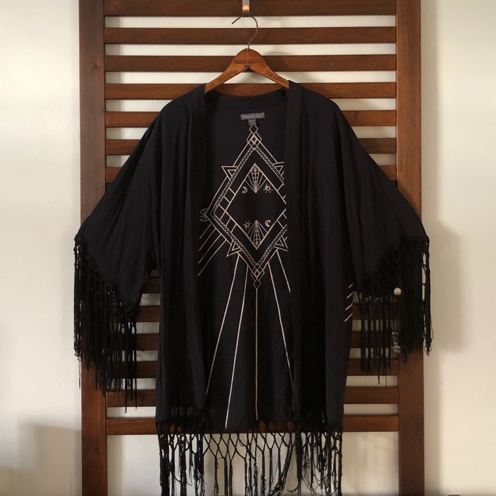 Kendall & Kylie - Fringe, Print Cardigan/Robe